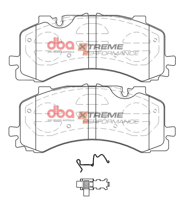 DBA Xtreme Performance Front Brake Pad Set 214.1 x 88.7 x 15.2mm for Audi Q7 / Audi Q8 & More