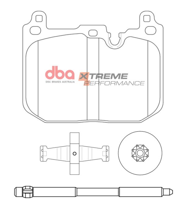 DBA Xtreme Performance Front Brake Pad Set 114.6 x 91.4 x 14.8mm for BMW 1 Series (F40) 116 / BMW 1 Series (F40) 118 & More
