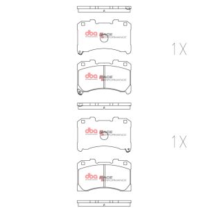 DBA Race Performance Front Brake Pad Set for Toyota Corolla GR / Toyota Yaris GR