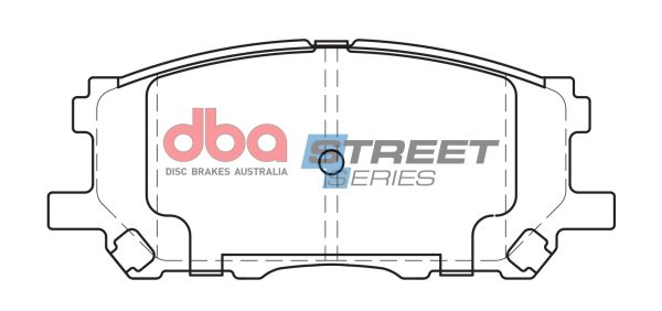 DBA Street Series Ceramic Front Brake Pad Set 141.0 x 59.3 x 16.7mm for Lexus RX300 / Lexus RX350 & More
