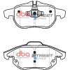DBA Street Series Ceramic Front Brake Pad Set 155.2, 156.5 x 69.3, 70.8 x 19.0mm for Cadillac BLS / Fiat Croma (Mk2) & More