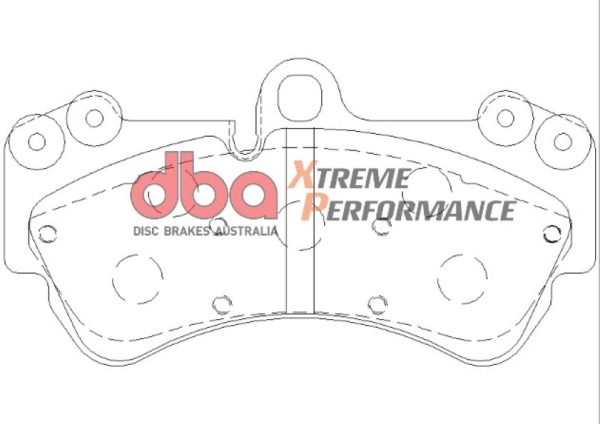 DBA Xtreme Performance Front Brake Pad Set 190.2 x 99.1 x 15.4mm for Porsche Cayenne (9PA) / Volkswagen Touareg (1st Gen) / Wiesmann MF5