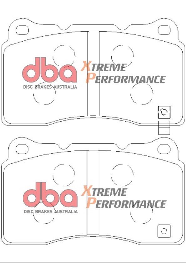 DBA 4000 Series T3 Slotted Front Disc & Xtreme Performance Pad Kit 320 x 32mm for Mitsubishi Lancer Evo 5 / Mitsubishi Lancer Evo 6 & More