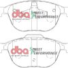 DBA Street Performance Front Brake Pad Set 155.1+156.4 x 62.4+67 x 17.5mm for Ford C-Max (Mk1) / Ford C-Max (Mk2) & More