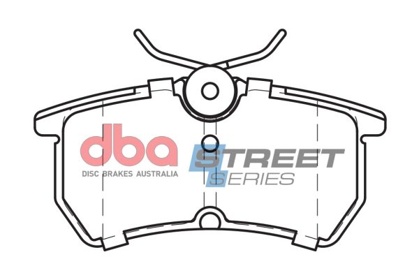 DBA Street Series Ceramic Rear Brake Pad Set 87.1 x 42.6 x 13.6mm for Ford Fiesta (Mk6) / Ford Fiesta (Mk7) & More