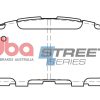 DBA Street Series Ceramic Front Brake Pad Set for Toyota Aurion / Toyota Camry