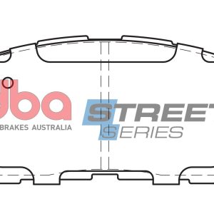 DB1800SS.jpg DBA Street Series Ceramic Front Brake Pad Set for Toyota Aurion / Toyota Camry