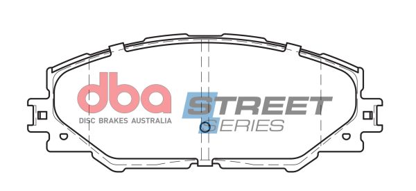 DBA Street Series Ceramic Front Brake Pad Set 146.5 x 56.8 x 17.0mm for Toyota Auris / Toyota Auris ZWE150 & More