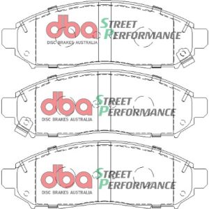 DBA Street Performance Front Brake Pad Set 163.6 x 54.1 x 15.9mm for Nissan Leaf / Nissan Navara & More