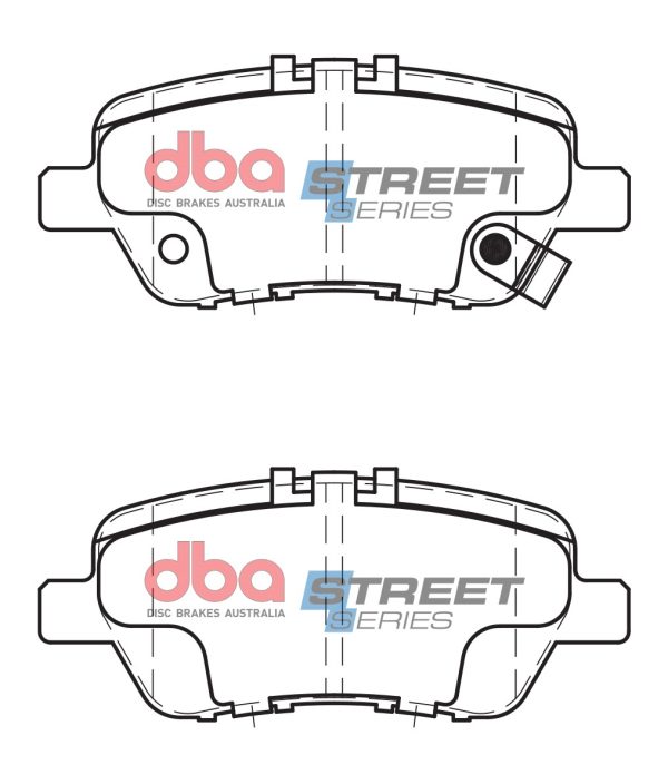 DB1847SS.jpg DBA Street Series Ceramic Rear Brake Pad Set for Honda Legend KB1