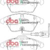 DBA Street Performance Front Brake Pad Set 155.2+156.5 x 66+71.5 x 19.3mm for Audi A1 8X / Audi A1 quattro 8X & More