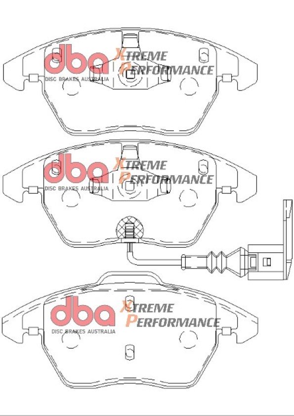 DB1849XP.jpg DBA Xtreme Performance Front Brake Pad Set 155.2+156.5 x 66+71.5 x 19.3mm for Audi A1 8X / Audi A1 quattro 8X & More