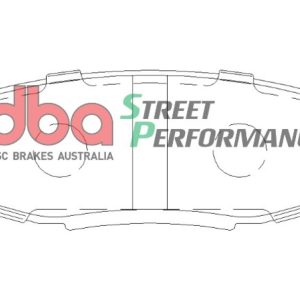 DBA Street Performance Rear Brake Pad Set 116.3 x 44.5 x 17.3mm for Lexus LX450 / Lexus LX570 & More