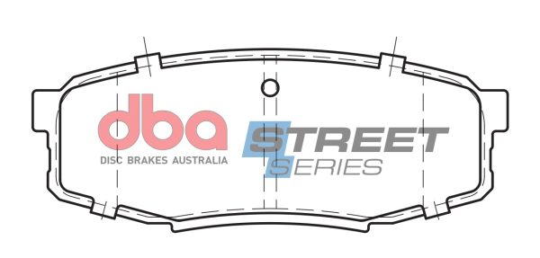 DB1857SS.jpg DBA Street Series Ceramic Rear Brake Pad Set 116.4 x 44.7 x 16.7mm for Lexus LX450 / Lexus LX570 & More