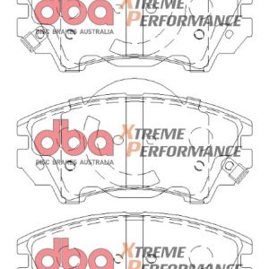 DBA Xtreme Performance Front Brake Pad Set 141.9 x 66.6 x 17.8mm for Chevrolet Camaro (5th Gen) / Chevrolet Malibu & More