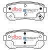 DBA Street Series Ceramic Rear Brake Pad Set 93.1 x 41.1 x 14.6mm for Hyundai Accent / Hyundai i-20 PB & More
