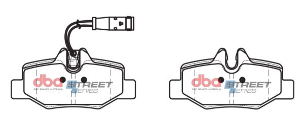 DBA Street Series Semi-Metallic Rear Brake Pad Set for Mercedes-Benz Viano / Mercedes-Benz Vito