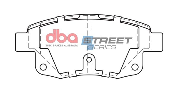 DBA Street Series Semi-Metallic Rear Brake Pad Set 122.8 x 53.5 x 17.0mm for Ford Tourneo / Ford Transit