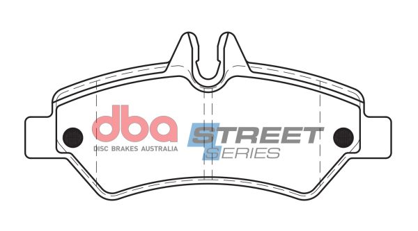DB1972SS.jpg DBA Street Series Semi-Metallic Rear Brake Pad Set 136.9 x 63.0 x 18.8mm for Mercedes Sprinter / Volkswagen Crafter 30 / Volkswagen Crafter 35