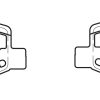 DBA Street Series Ceramic Rear Brake Pad Set 116.5 x 45.5 x 15.9mm for Dodge Nitro / Jeep Cherokee / Jeep Wrangler