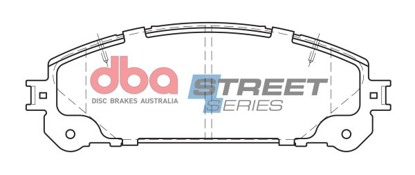 DBA Street Series Ceramic Front Brake Pad Set 166.6 x 59.3 x 17.5mm for Lexus ES300h / Lexus NX200 & More