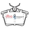 DBA Street Series Ceramic Rear Brake Pad Set 86.1 x 58.0 x 17.0mm for Citroen C5 / Peugeot 407 & More