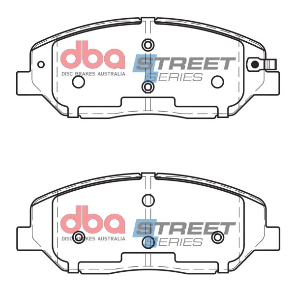 DB2034SS.jpg DBA Street Series Ceramic Front Brake Pad Set 156.9 x 60.8 x 16.1mm for Hyundai Grand Sante Fe / Hyundai Santa Fe & More