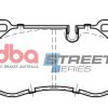DBA Street Series Ceramic Front Brake Pad Set 141.7 x 75.8 x 16.7mm for Mercedes CL-Class (C216) CL500 / Mercedes CLS (C219) CLS500 & More