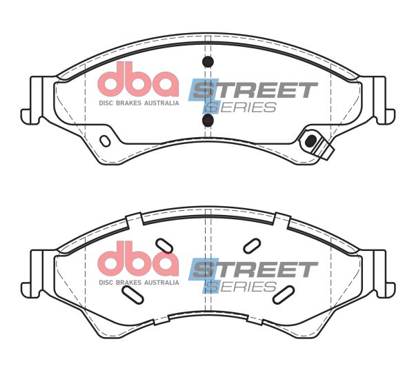 DBA Street Series Semi-Metallic Front Brake Pad Set 194.2 x 68.5 x 15.5mm for Ford Everest (2nd Gen) / Ford Ranger & More