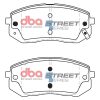 DBA Street Series Ceramic Front Brake Pad Set 137.8 x 56.7 x 15.9mm for Hyundai i-40 / Hyundai iX35 & More