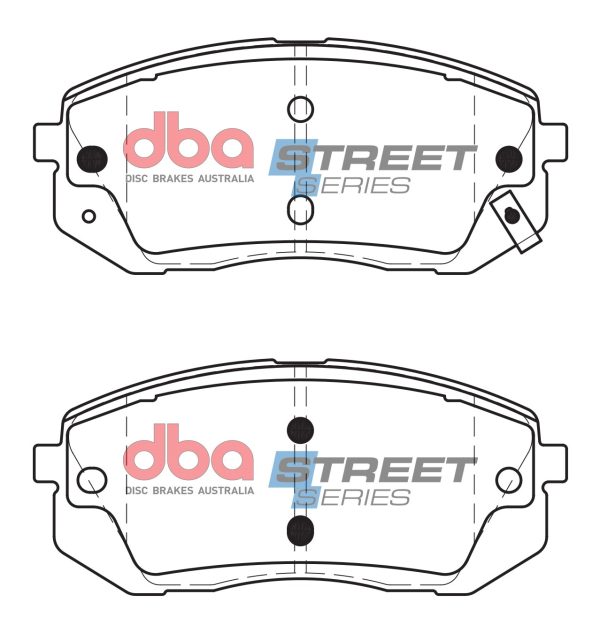 DBA Street Series Ceramic Front Brake Pad Set 137.8 x 56.7 x 15.9mm for Hyundai i-40 / Hyundai iX35 & More