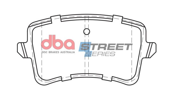 DBA Street Series Ceramic Rear Brake Pad Set 116.4 x 58.5 x 16.4mm for Audi A4 Allroad quattro / Audi A4 B8 & More