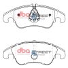 DBA Street Series Ceramic Front Brake Pad Set 188.0, 188.0 x 73.9, 73.4 x 17.4mm for Audi A4 Allroad quattro / Audi A4 B8 & More