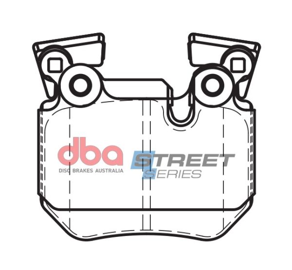 DBA Street Series Ceramic Rear Brake Pad Set for BMW 1 Series (E82 Coupe) 135 / BMW 1 Series (E88 Convertible) 135