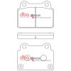 DBA Race Performance Rear Brake Pad Set for Mitsubishi Lancer Evo 10