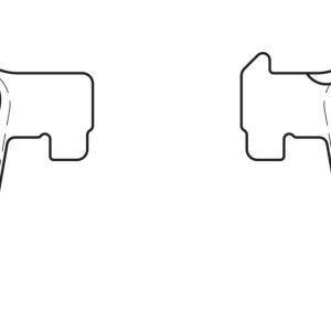 DBA Street Series Ceramic Front Brake Pad Set 148.3 x 70.2 x 18.1mm for BMW 1 Series (F20) 125 / BMW 1 Series (F21) 120 & More