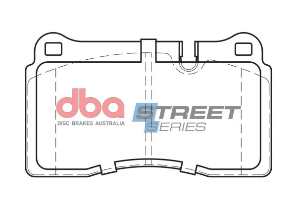 DBA Street Series Semi-Metallic Front or Rear Brake Pad Set 131.7 x 77.2 x 15.6mm for Ac MK VI / Aston Martin DB9 & More