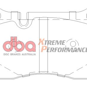 DB2228XP.jpg DBA Xtreme Performance Front or Rear Brake Pad Set 131.7 x 77.3 x 15.9mm for Ac MK VI / Aston Martin DB9 & More