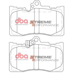 DBA Xtreme Performance Front Brake Pad Set 118.5 x 77.5 x 16.7mm for Lexus GS250 / Lexus GS300 & More