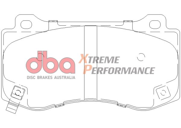 DBA 4000 Series T3 Slotted Front Disc & Xtreme Performance Pad Kit 360mm for Jeep Grand Cherokee