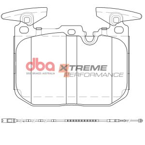 DBA Xtreme Performance Front Brake Pad Set 112.6 x 91.5 x 16.6mm for BMW 1 Series (F20) M135 / BMW 1 Series (F20) M140 & More