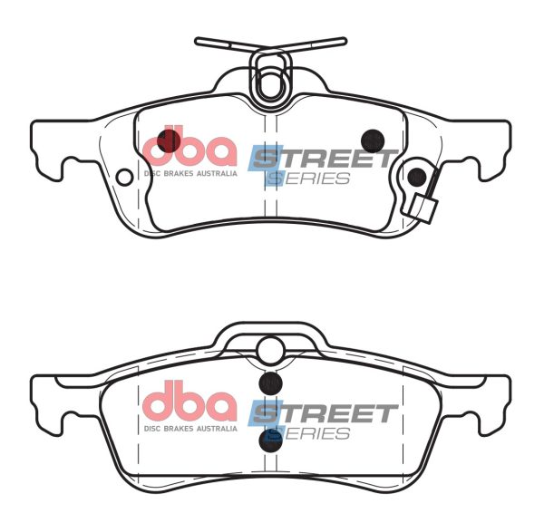 DB2309SS.jpg DBA Street Series Ceramic Rear Brake Pad Set 123.2 x 43.6 x 13.8mm for Honda Civic (9th Gen) FK / Honda Civic (9th Gen) FK2 / Honda Civic Tourer