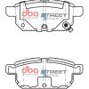 DBA Street Series Ceramic Rear Brake Pad Set 98.8 x 40.0 x 13.1mm for Suzuki Swift / Suzuki Swift SZ2 & More