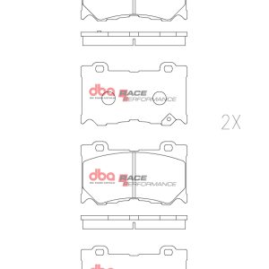 DB2400RP.jpg DBA Race Performance Front Brake Pad Set 127.2 x 75.5 x 15.9mm for Infiniti FX30D / Infiniti FX37 & More