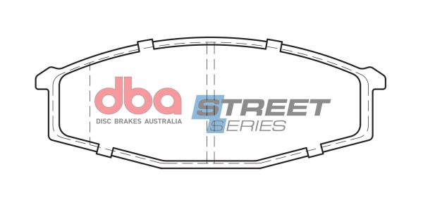 DBA Street Series Ceramic Front Brake Pad Set 141.3 x 53.0 x 16.2mm for Datsun Patrol 160 / Nissan Cabstar F22 & More