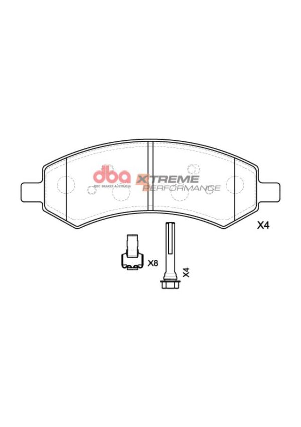DB7991XP.jpg DBA Xtreme Performance Front Brake Pad Set 177.7 x 61.2 x 17.7mm for Dodge Ram Pick-Up (1500) (2WD) / Dodge Ram Pick-Up (1500) (4WD) & More