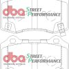 DBA Street Performance Rear Brake Pad Set 109.7 x 69.1 x 14.6mm for Cadillac CTS-V / Chevrolet Camaro (5th Gen) & More