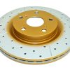 DBA Street Series En-Shield X-Gold Drilled & Slotted Front Brake Disc 296 x 28mm for Toyota Alphard / Toyota Auris & More