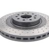 DBA 4000 Series Cross-Drilled & Dimpled Front Brake Disc 350mm for Honda Civic (10th Gen) FK8 / Honda Civic (9th Gen) FK2