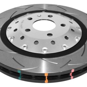 DBA 5000 Series T3 Slotted Front Brake Disc 365 x 34mm Silver Hat for Audi R8 / Audi RS4 B8 / Audi RS5 B8